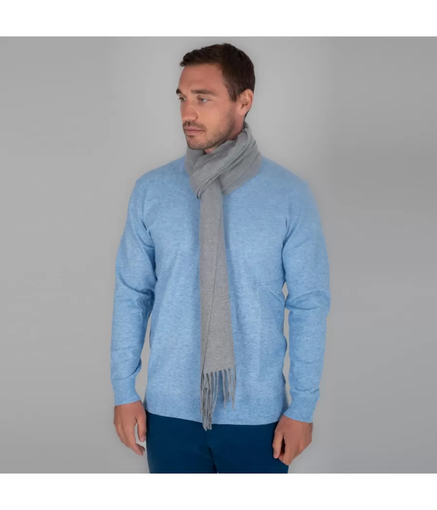 Echarpe homme gris