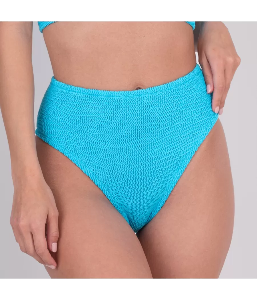 Culotte de maillot femme haute one size turquoise