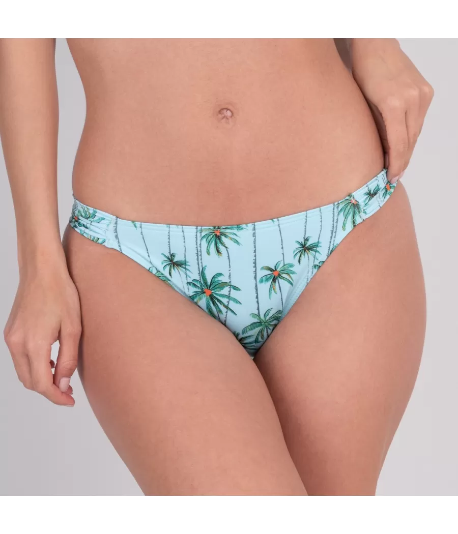 Culotte de maillot femme echancrée tinghir aqua