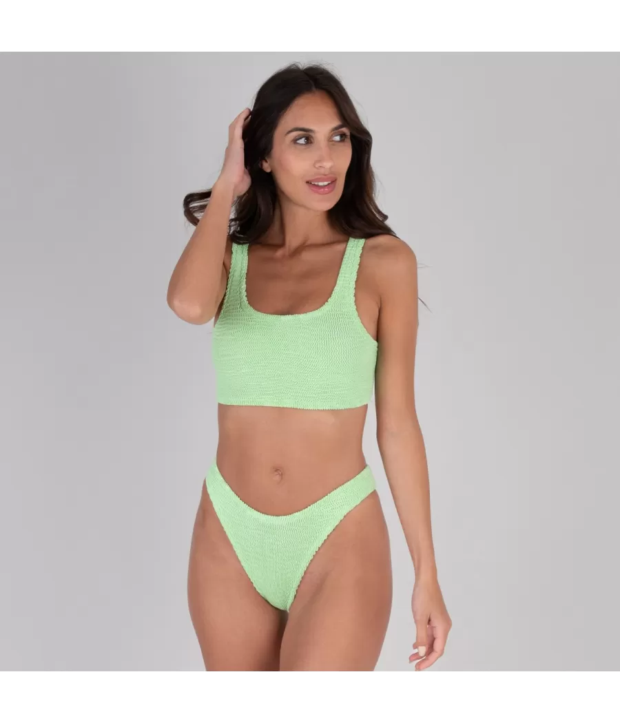 Culotte de maillot femme échancrée odelya one size amande | Kiwi Saint Tropez