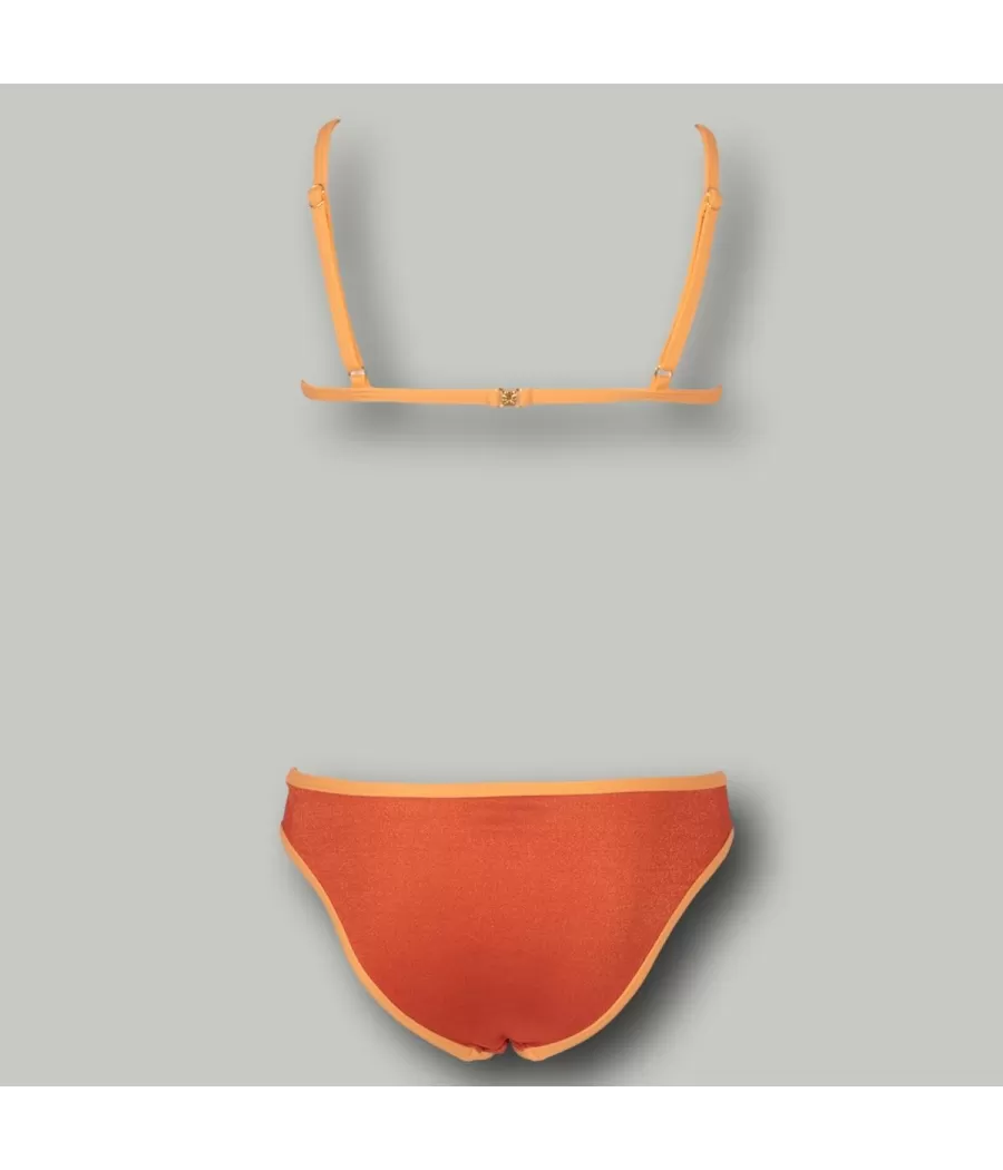 2 delige meisjestrui luminoso oranje (Exclusief web 2024) - Maillots 2 pièces fille | Kiwi Saint Tropez