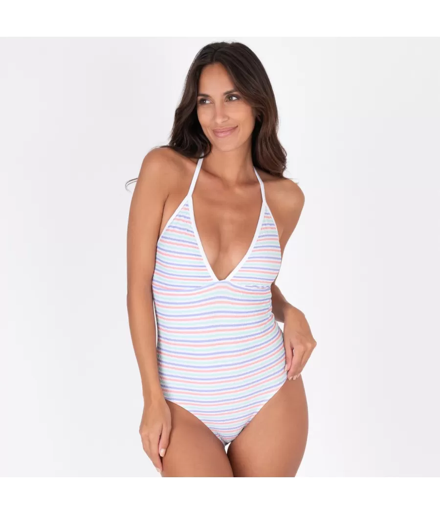 1 pièce  décolleté rayon violet (Exclu web 2024) | Kiwi Saint Tropez