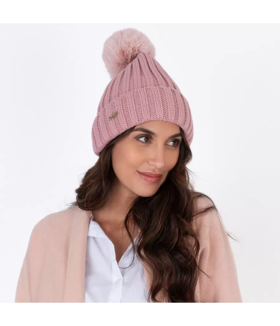 Bonnet femme pompon uni layette