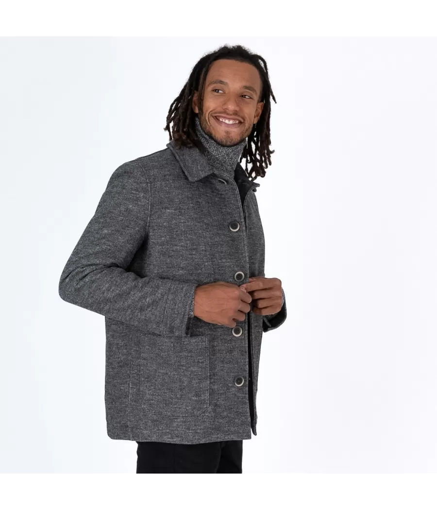 Veste homme officier anthracite  | Kiwi Saint Tropez