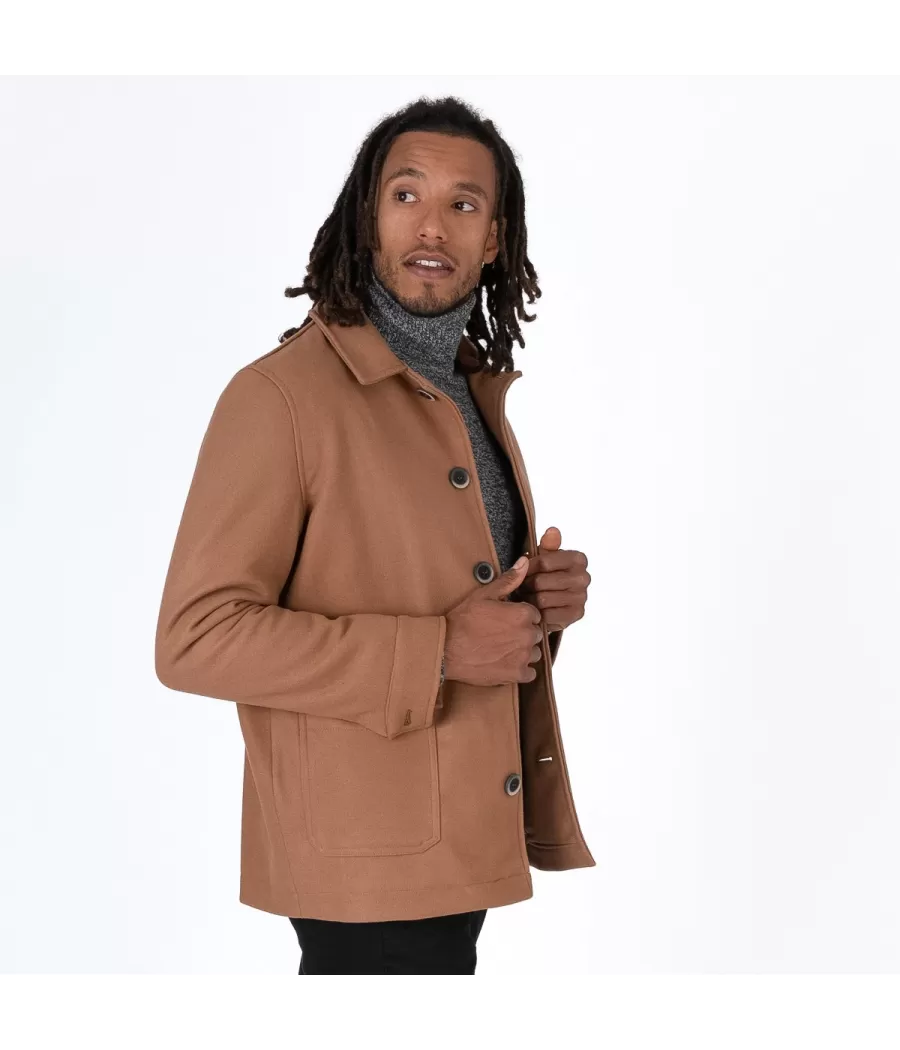 Veste homme officier camel | Kiwi Saint Tropez