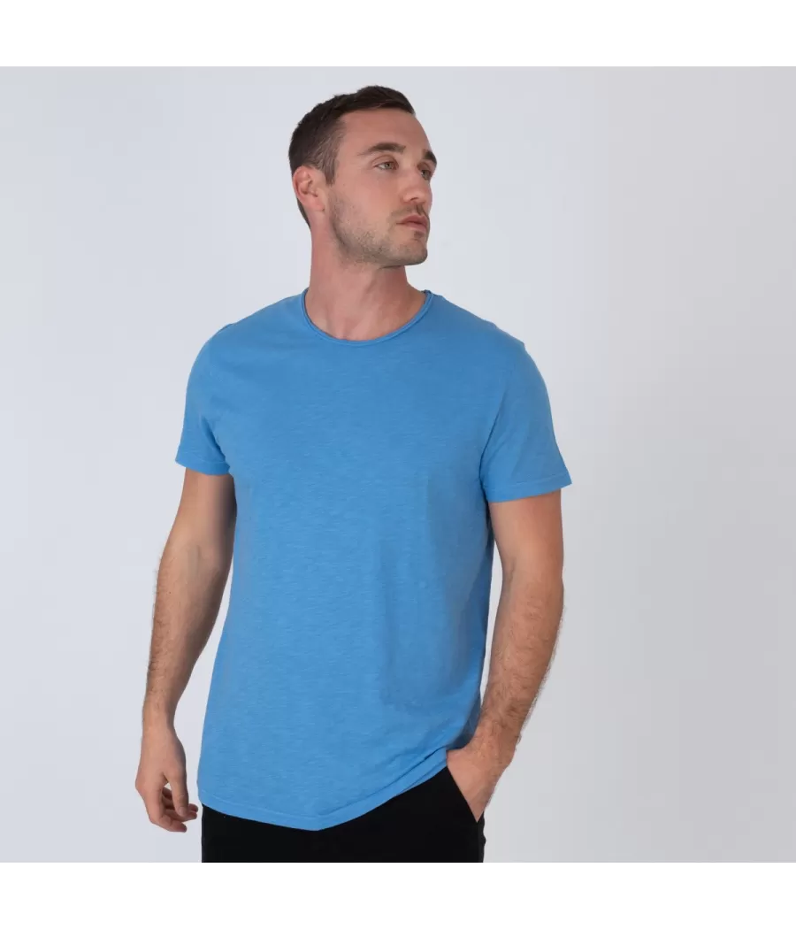 Heren t-shirt met ronde hals topaz sky - Archive sales for men | Kiwi Saint Tropez