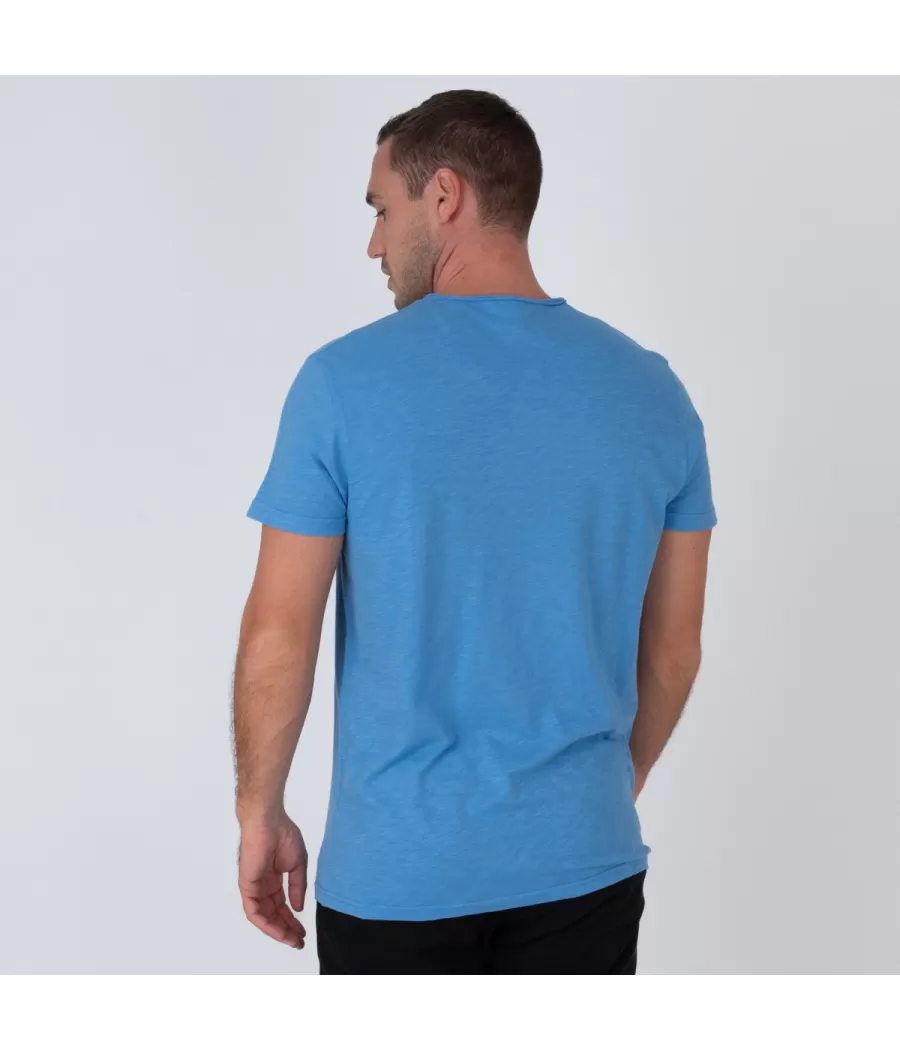 Heren t-shirt met ronde hals topaz sky - T-Shirts homme | Kiwi Saint Tropez