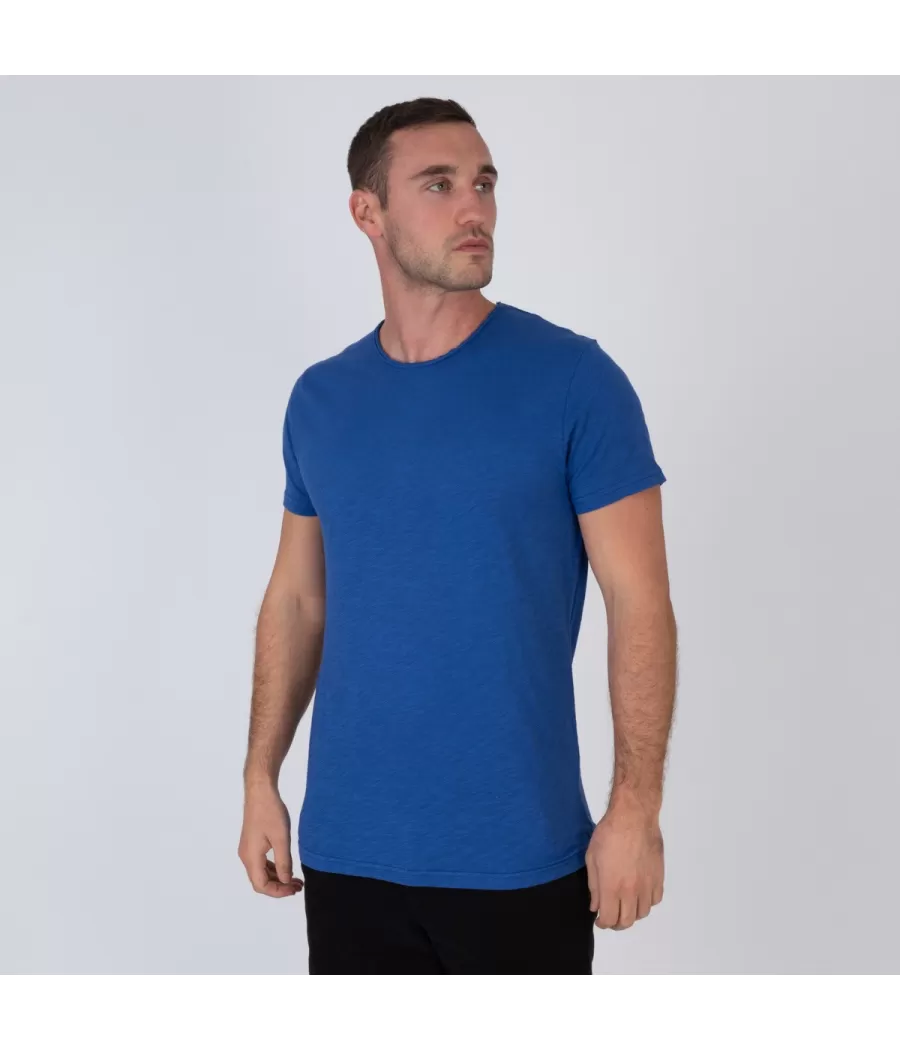 Heren-T-shirt ronde hals topaasblauw - Archive sales for men | Kiwi Saint Tropez