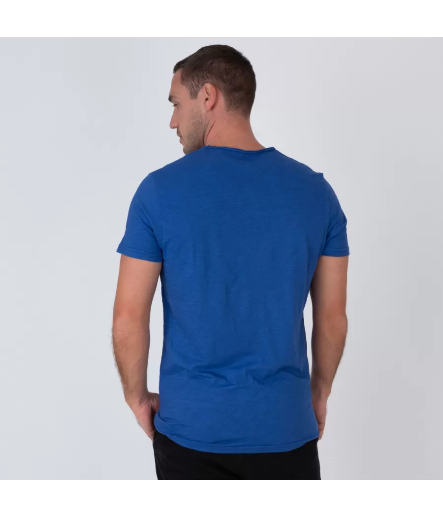 T-shirt homme col rond topaz bleu | Kiwi Saint Tropez