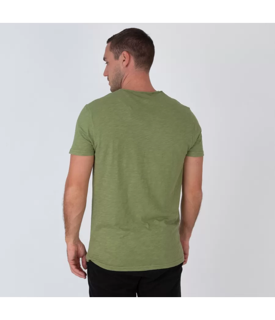 T-shirt homme col rond topaz olive | Kiwi Saint Tropez