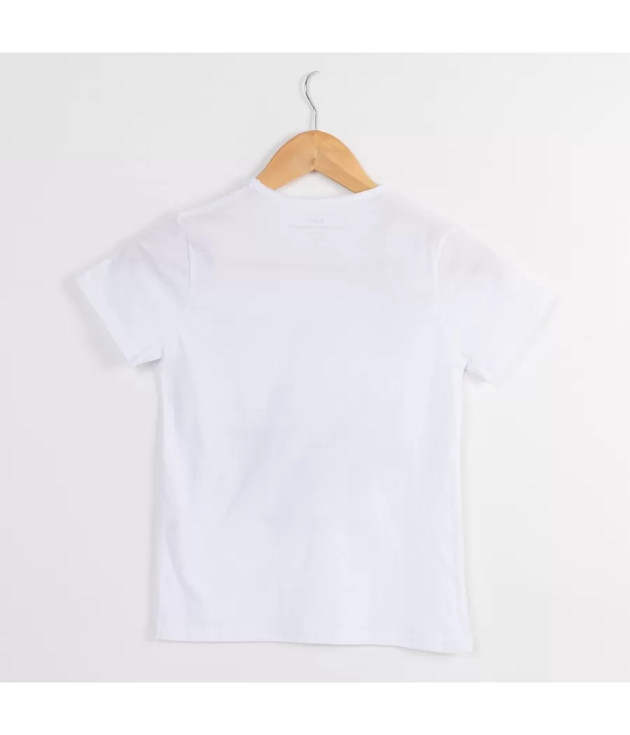 T-shirt garçon famous blanc - T-shirts garçon | Kiwi Saint Tropez