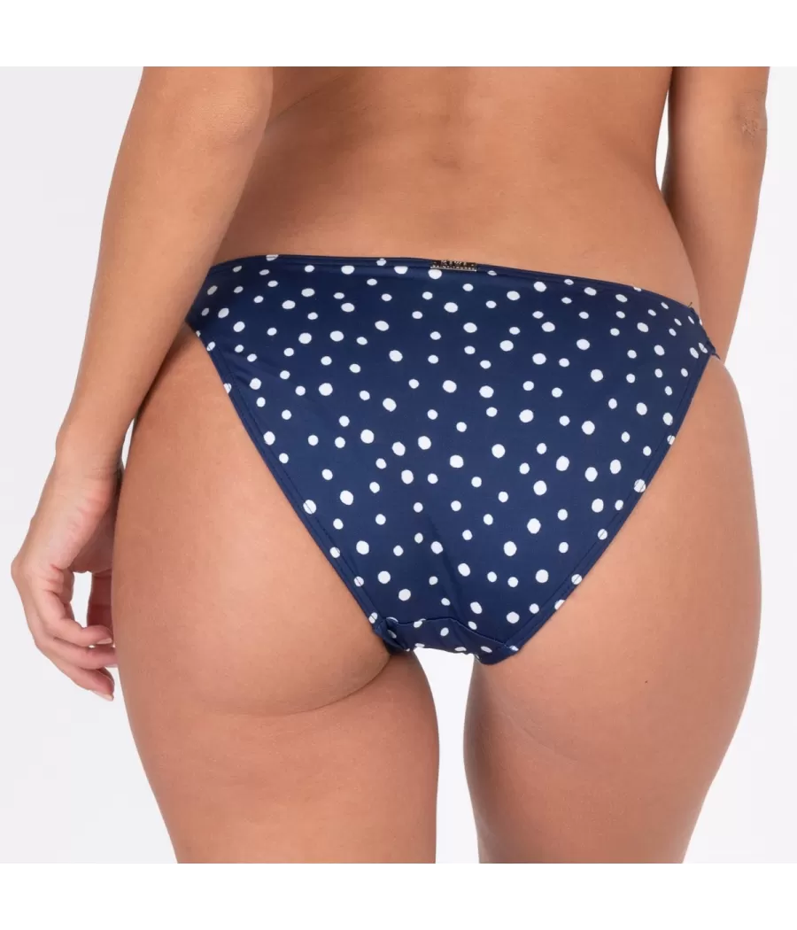 Culotte de maillot femme echancrée peas navy (Exclu web 2024) | Kiwi Saint Tropez