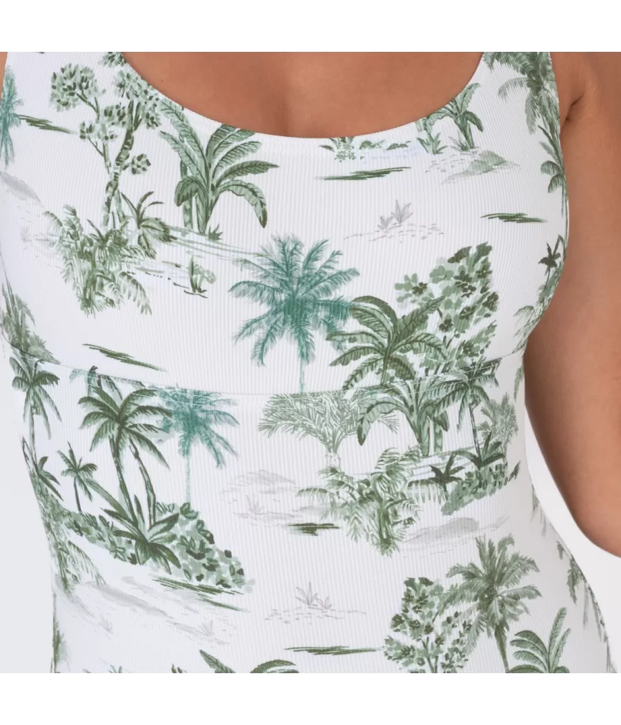 Maillot 1 pièce basique jungle vert (Exclu web 2024) | Kiwi Saint Tropez