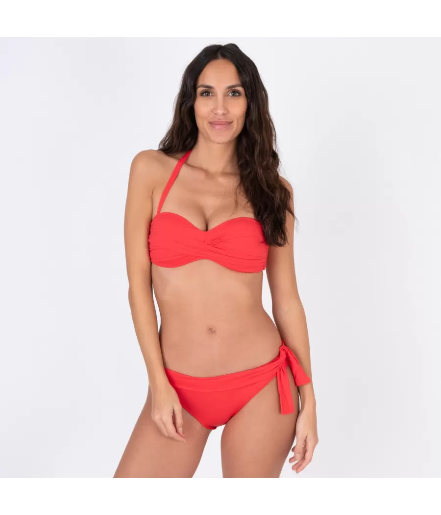 Haut de maillot femme bandeau savane rosso (Exclu web 2024) | Kiwi Saint Tropez