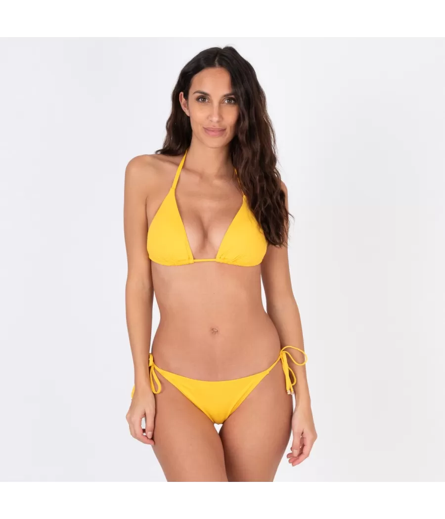 Haut de maillot triangle large savane maïs (Exclu web 2024) | Kiwi Saint Tropez