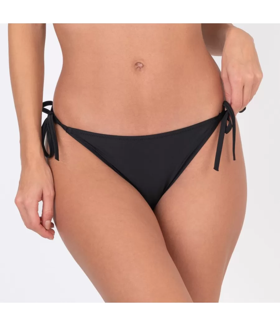 Culotte de maillot femme nouée mixane noir (Exclu web 2024) - Plain mix and match | Kiwi Saint Tropez