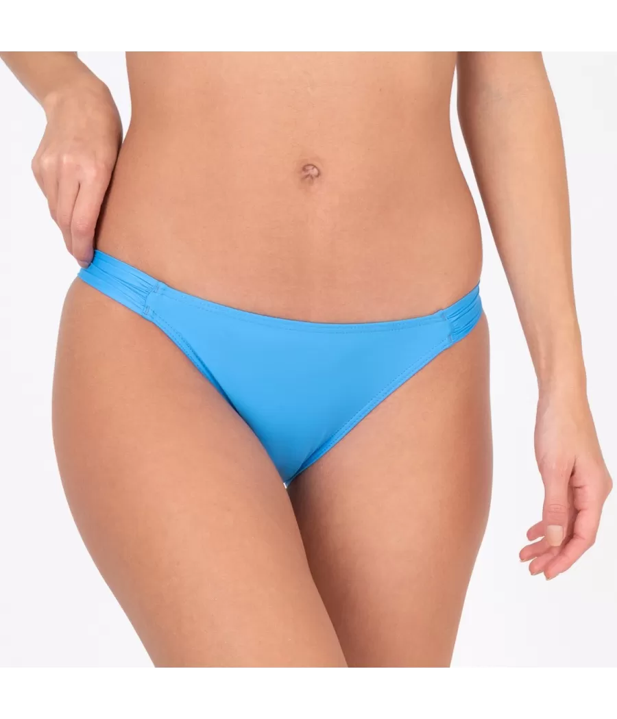 Culotte de maillot femme echancrée vitane bleu (Exclu web 2024) - Plain mix and match | Kiwi Saint Tropez