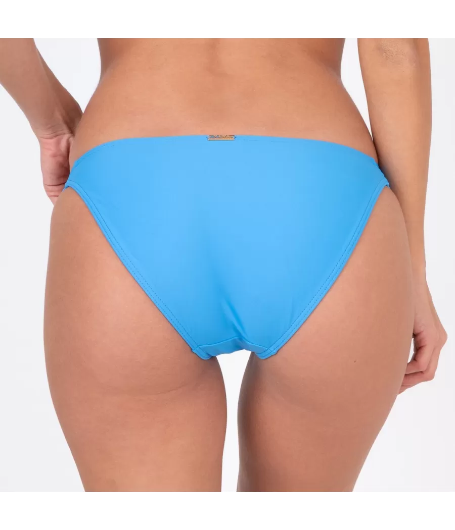 Culotte de maillot femme echancrée vitane bleu (Exclu web 2024) - Plain mix and match | Kiwi Saint Tropez