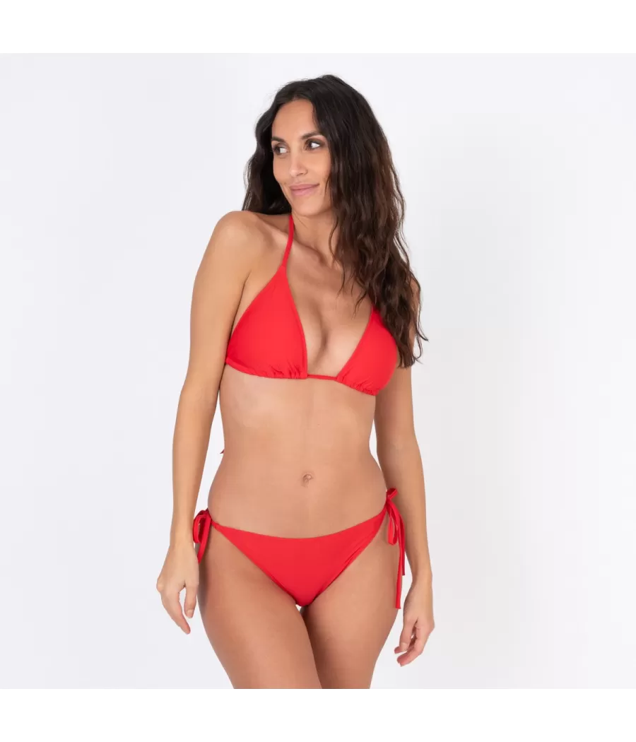 Haut de maillot femme triangle mixane rouge (Exclu web 2024) | Kiwi Saint Tropez