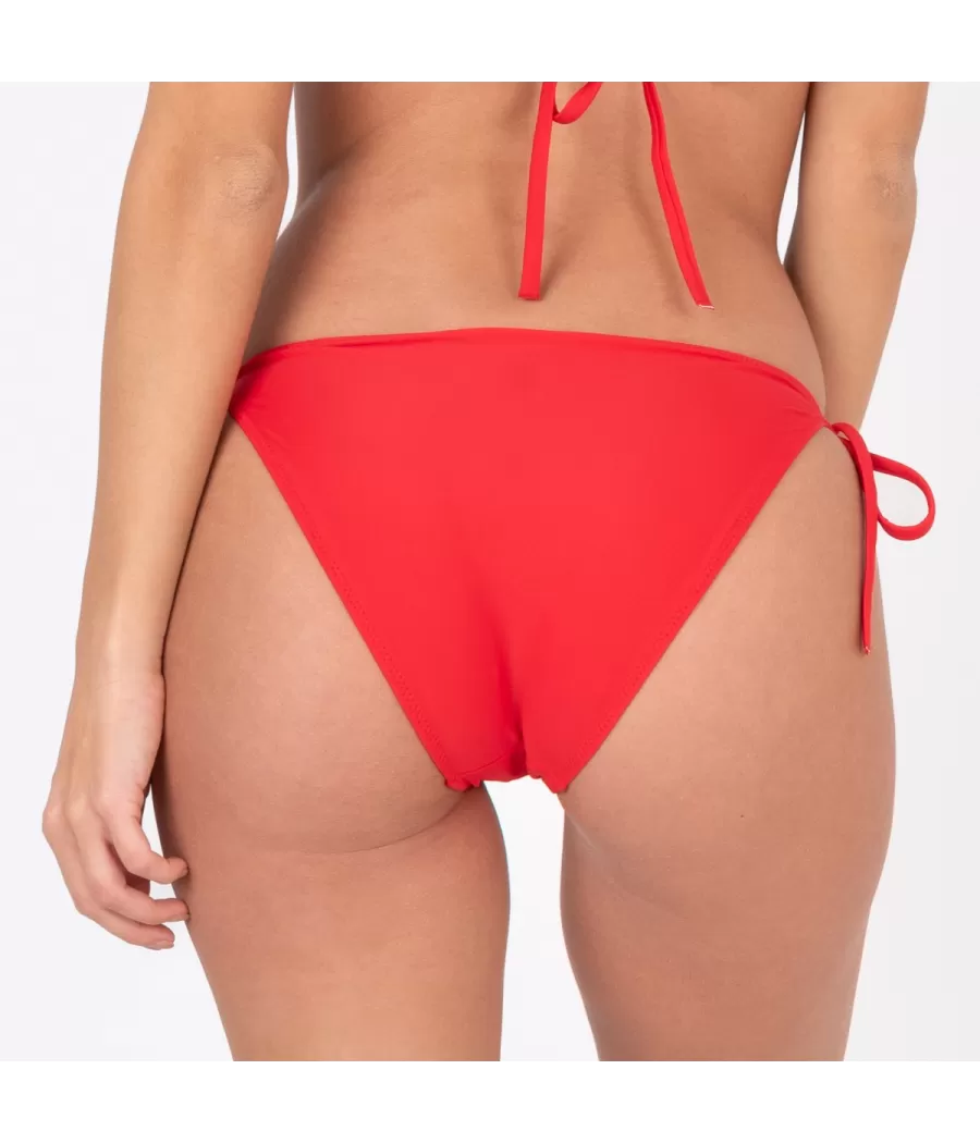 Culotte de maillot femme nouée mixane rouge (Exclu web 2024) | Kiwi Saint Tropez