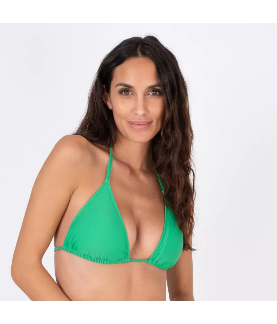 Haut de maillot femme triangle mixane vert (Exclu web 2024)