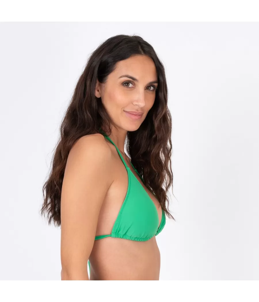 Haut de maillot femme triangle mixane vert (Exclu web 2024) | Kiwi Saint Tropez