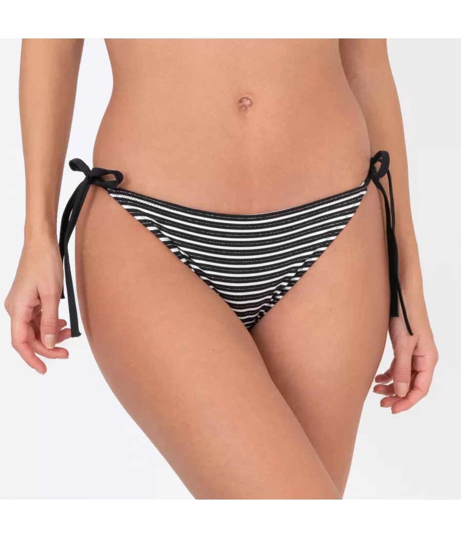 Culotte de maillot femme nouée boat noir (Exclu web 2024)