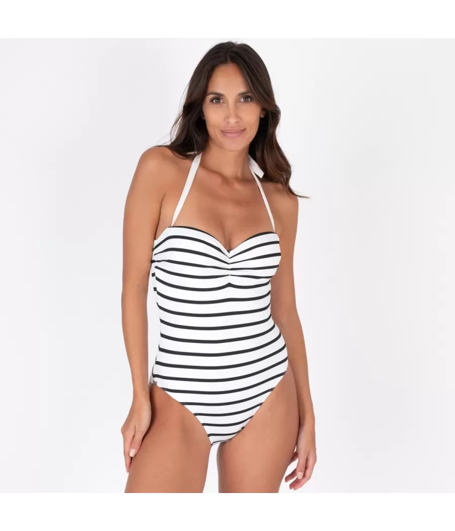 Maillot 1 pièce femme coques Riviera (Exclu web 2024) - Printed ne piece swimwear | Kiwi Saint Tropez