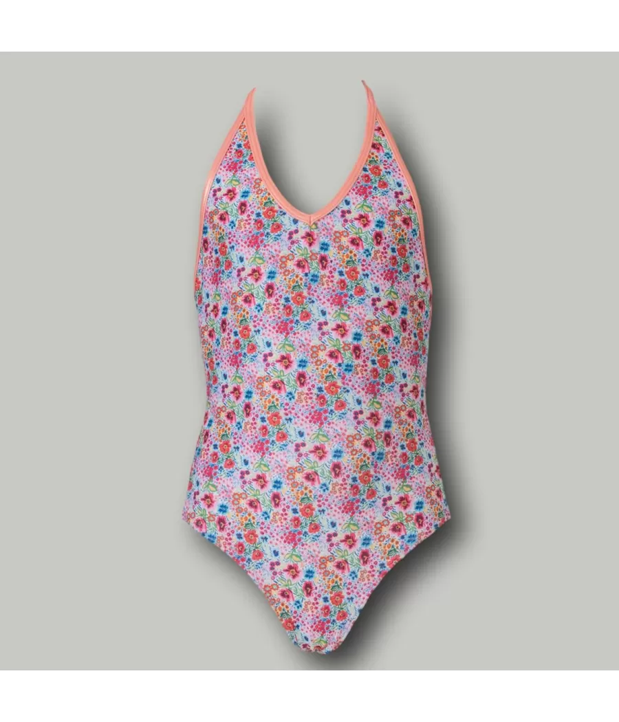 Koraal Judy 1-delig zwempak voor meisjes (Exclu web 2024) - Maillots 1 pièce fille | Kiwi Saint Tropez