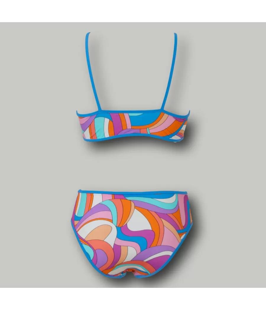 Maillot 2 pièces fille brassière rio rose | Kiwi Saint Tropez