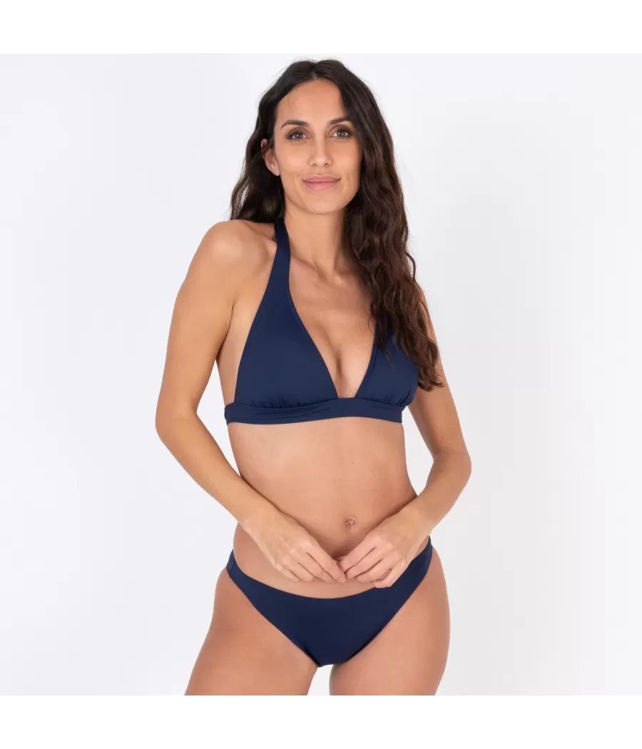 Haut de maillot femme triangle large savane navy | Kiwi Saint Tropez