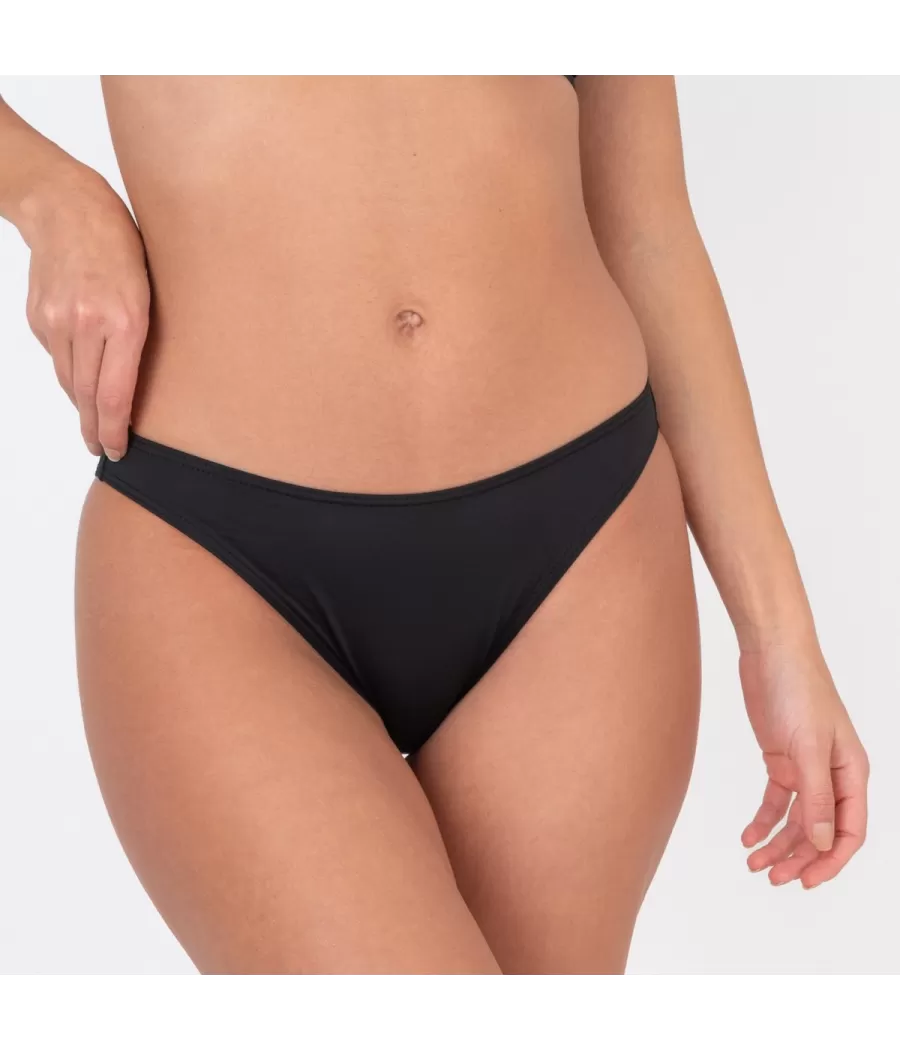 Culotte de maillot femme basique savane noir - Plain mix and match | Kiwi Saint Tropez