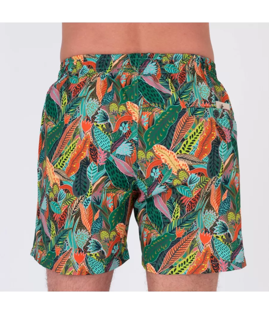 Maillot de bain homme Amazonie vert - Swimwear printed | Kiwi Saint Tropez