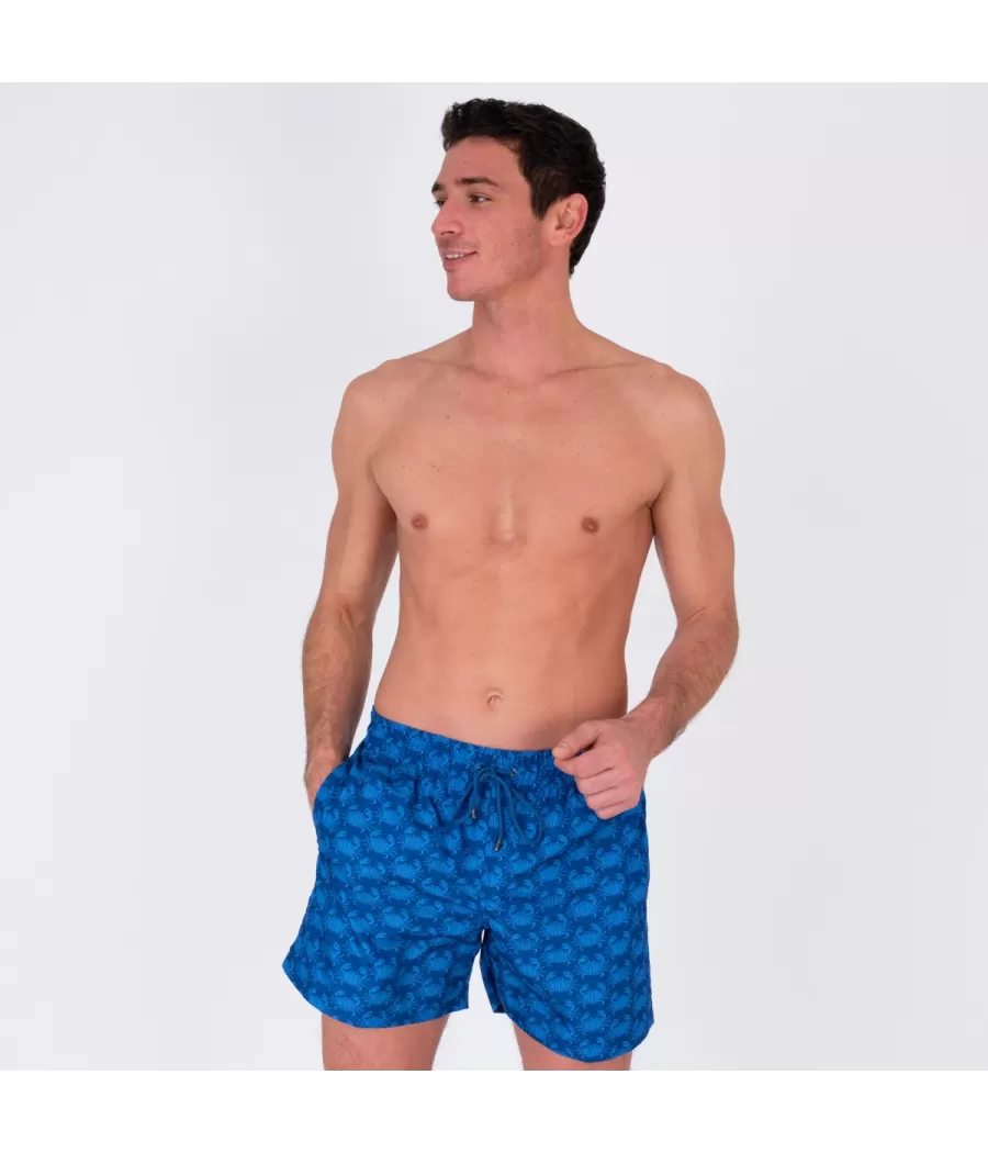 Maillot de bain homme rik crabes bleu | Kiwi Saint Tropez