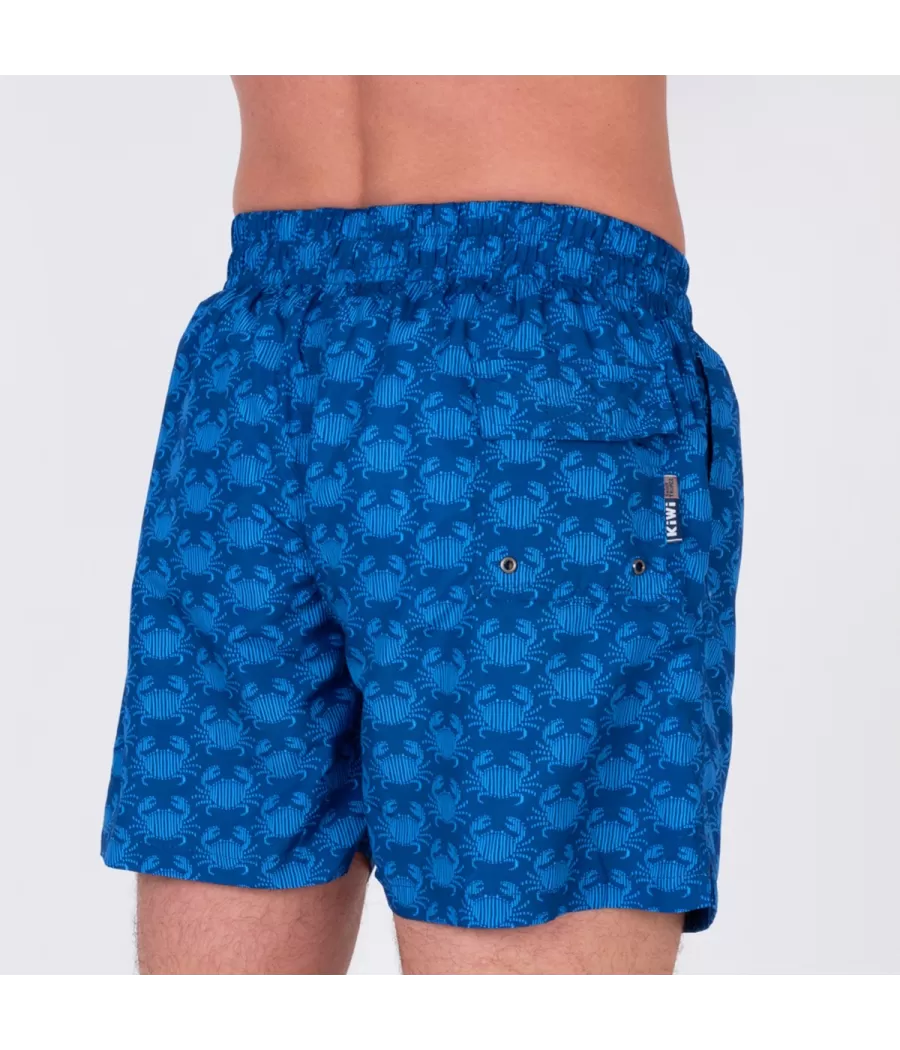 Maillot de bain homme rik crabes bleu - Swimwear printed | Kiwi Saint Tropez