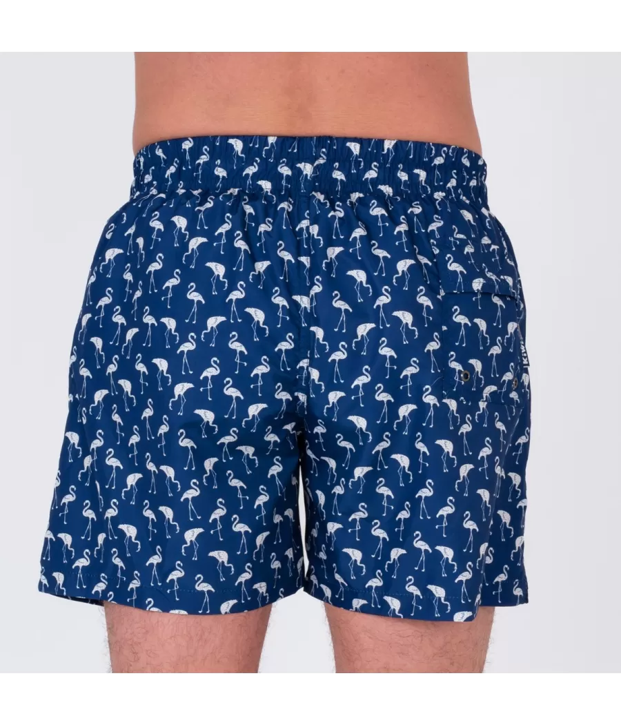 Flamingozwempak voor heren - Maillots de bain imprimés | Kiwi Saint Tropez