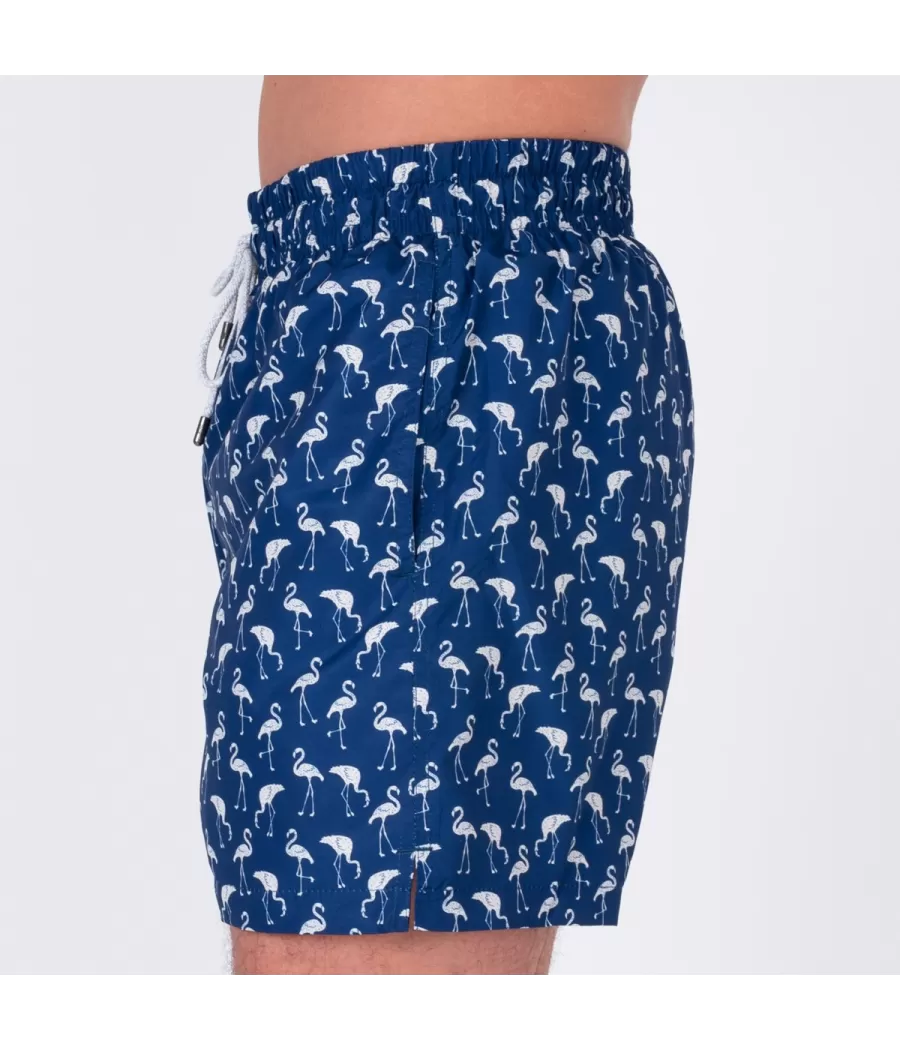 Flamingozwempak voor heren - Maillots de bain imprimés | Kiwi Saint Tropez