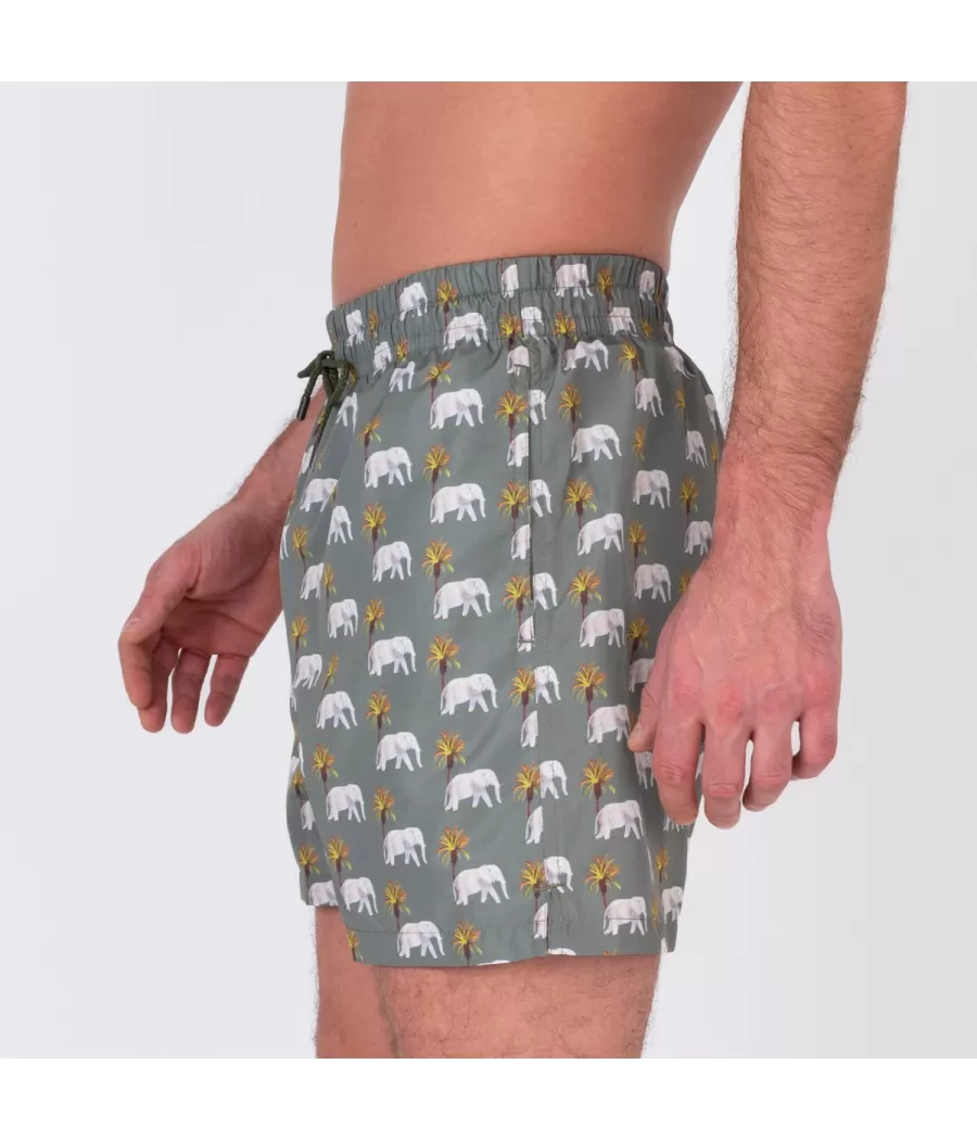 Maillot de bain homme rik éléphant kaki | Kiwi Saint Tropez