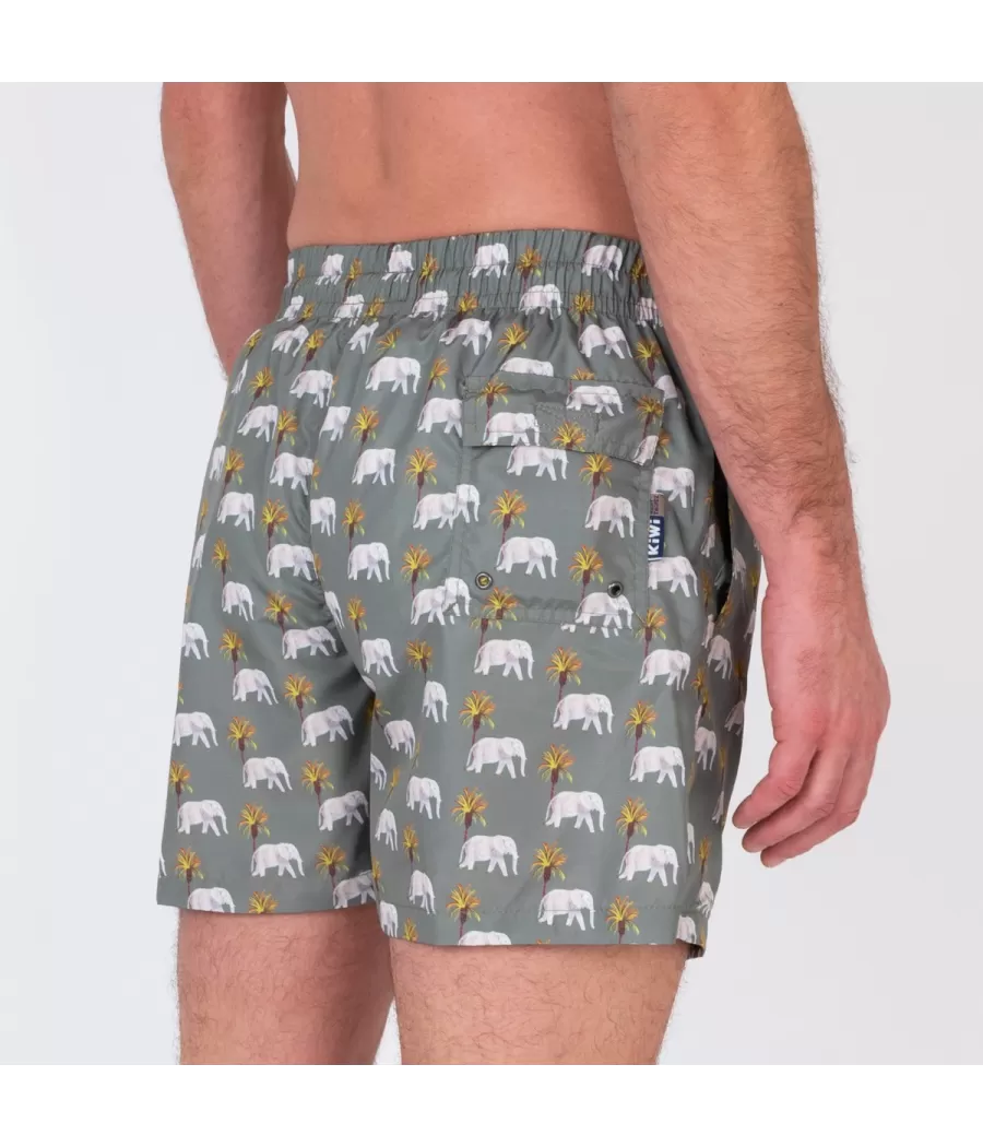 Maillot de bain homme rik éléphant kaki | Kiwi Saint Tropez