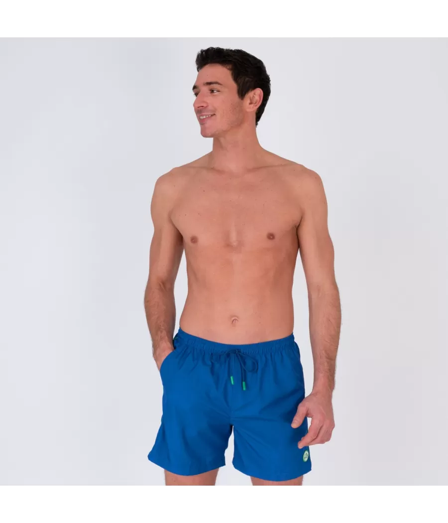 Herenzwempak in marineblauw - Maillots de bain unis | Kiwi Saint Tropez