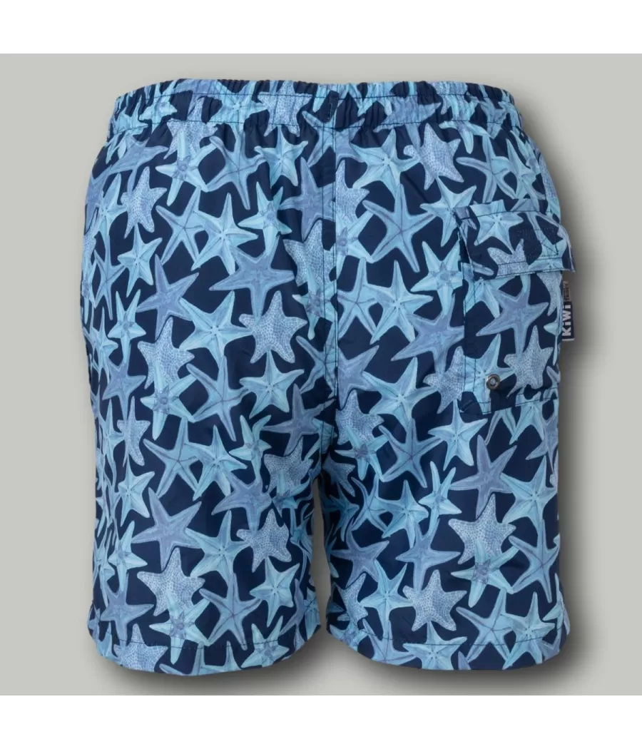 Jongens zwempak zeester marine - Boxers imprimés garçon | Kiwi Saint Tropez