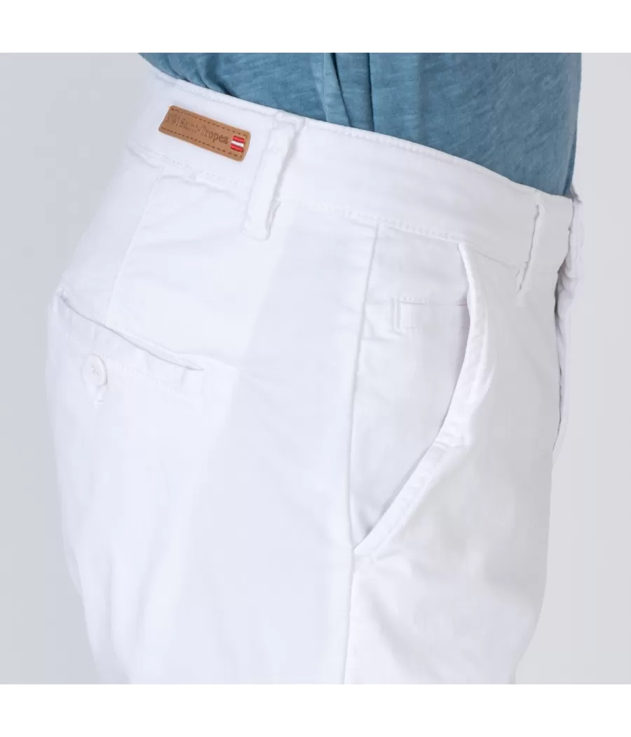 Bermuda homme revers collector blanc | Kiwi Saint Tropez