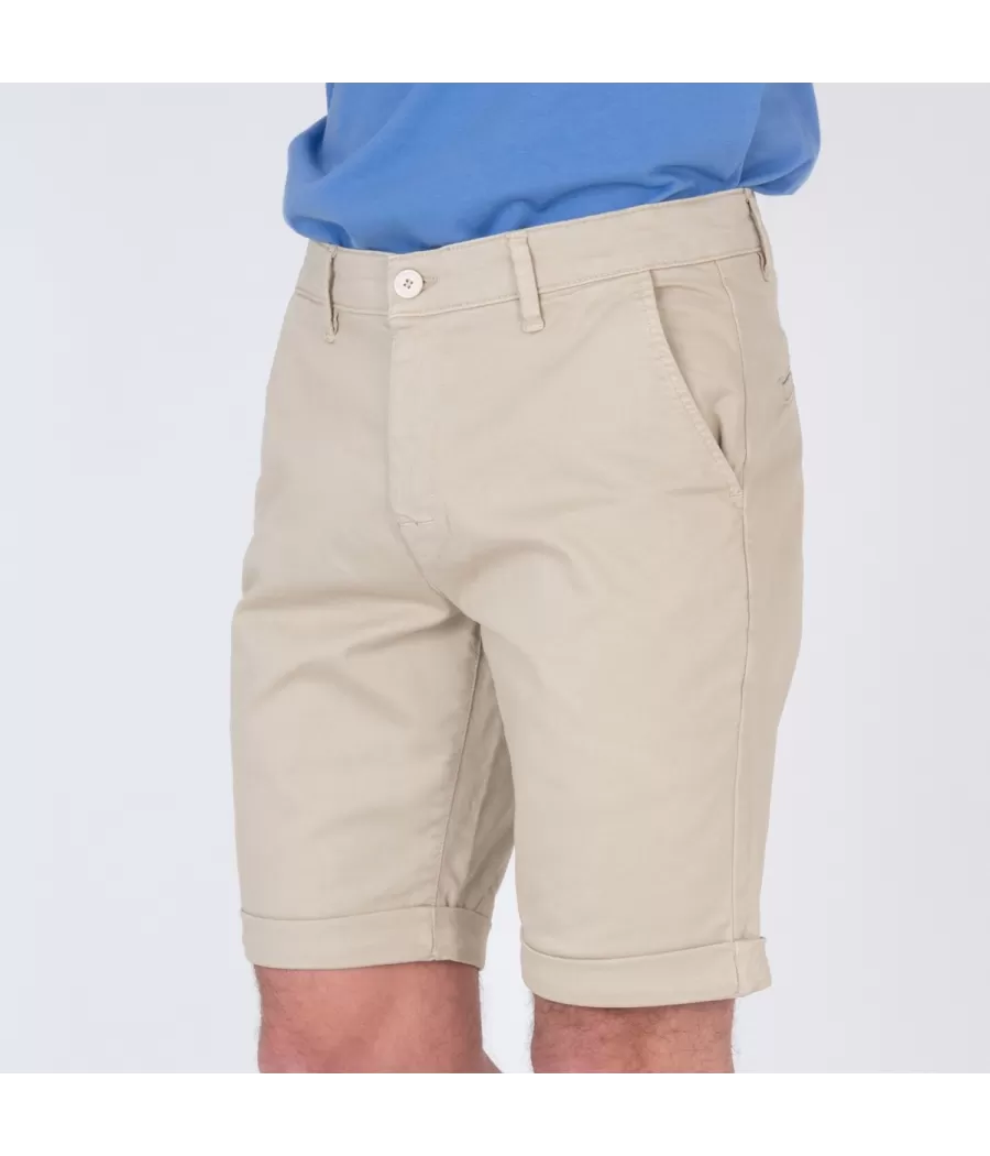 Bermuda homme revers collector naturel - Shorts men  | Kiwi Saint Tropez