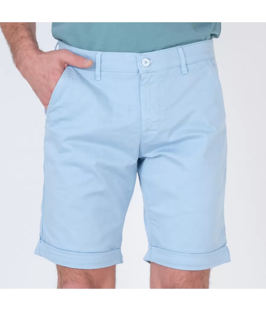 Bermuda homme revers verzamelaar hemel - Bermudas homme | Kiwi Saint Tropez