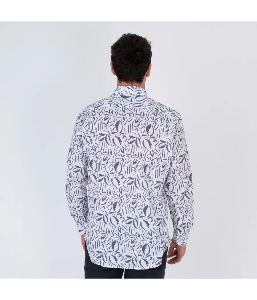 Herenhemd krokus indigo - Chemises homme | Kiwi Saint Tropez