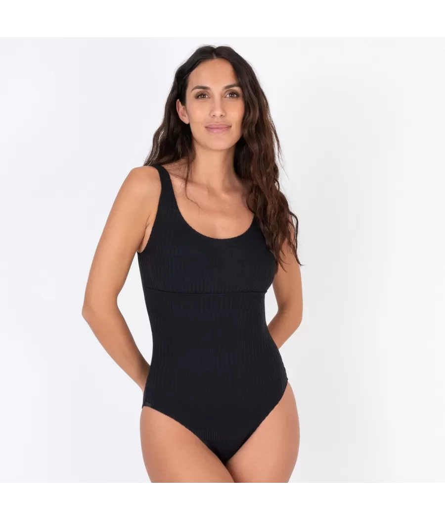 Maillot 1 pièce basique Sahel noir