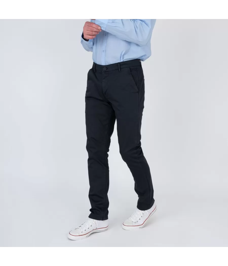 Pantalon homme revers zephir marine | Kiwi Saint Tropez