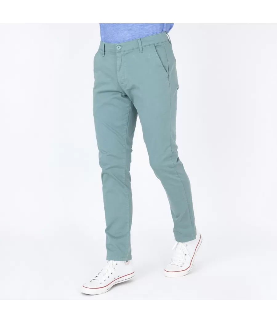 Pantalon homme revers zephir army | Kiwi Saint Tropez