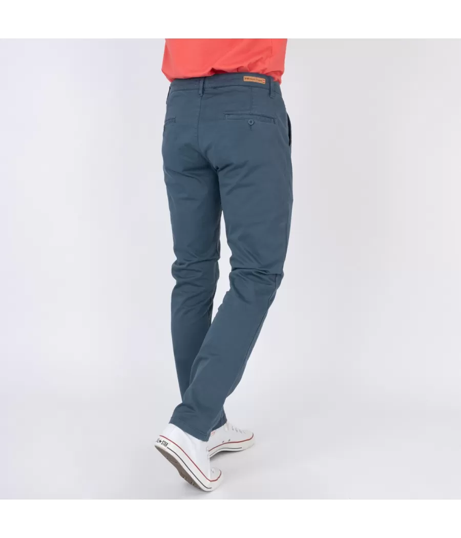 Pantalon homme revers zephir navy | Kiwi Saint Tropez