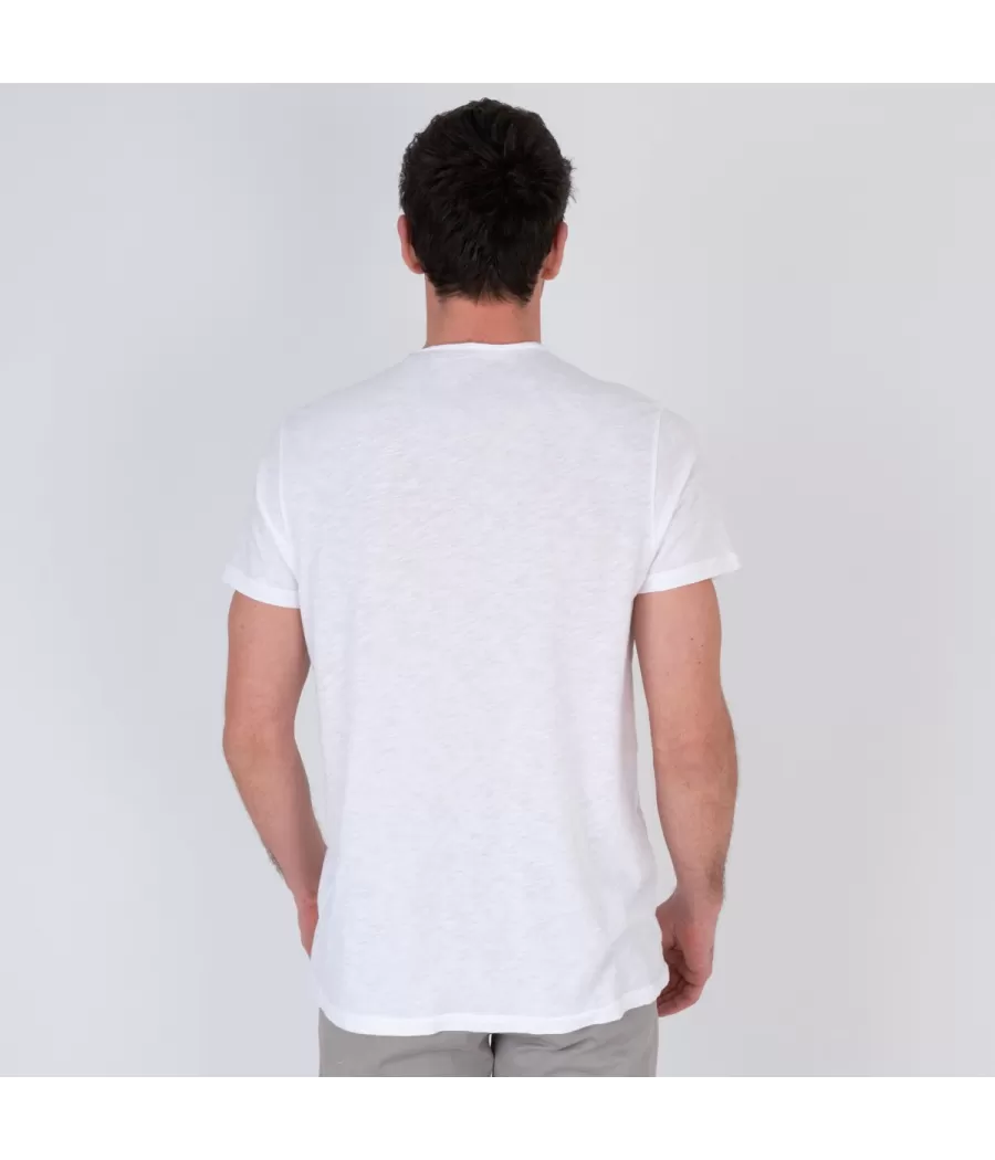 T-shirt homme col rond topaz blanc | Kiwi Saint Tropez